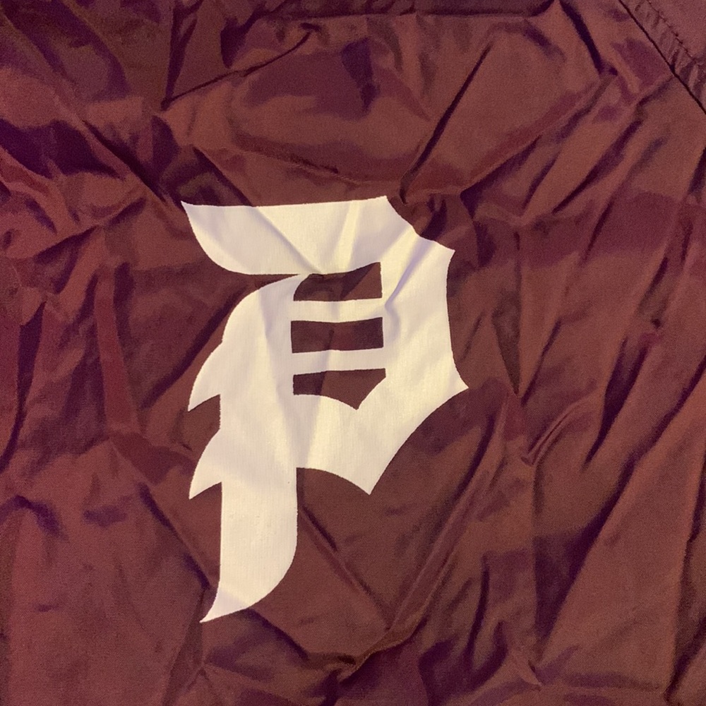 Maroon Primitive Mens Bomber Jacket; Size: M